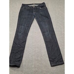 7 For All Mankind Roxanne Slim Straight Jeans Dark Wash Indigo P179415S-415S 26